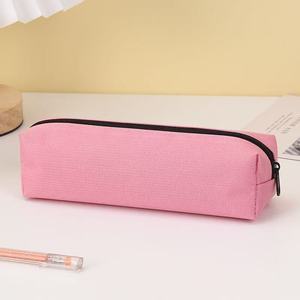 Custom Logo Portable Oxford Cloth Pencil Case Simple Large Capacity Zipper Pencil Pouch for Students <strong>Office</strong> Stationery - Product Image 1