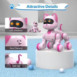 Lập trình điều khiển từ xa Robot nhựa Mèo cho trẻ em tương tác <span class=keywords><strong>Vector</strong></span> robot với cảm ứng cảm biến LED mắt robot Bộ dụng cụ - Product Image 5