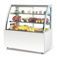 Réfrigérateur vitrine monotempérature pour peintures, viandes et gâteaux, avec porte vitrée, équipement de réfrigération ventilé