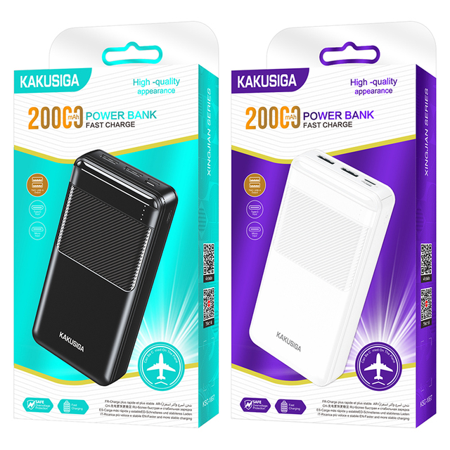 KAKUSIGA OEM ODM 20000mAh Power Bank Wholesale Type C Power Bank