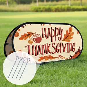 Publicidad portátil Impresión personalizada Evento deportivo Logotipo personalizado Al Aire Libre Feliz Día de Acción de Gracias Comida Pop-Up Frame <span class=keywords><strong>Banner</strong></span> - Product Image 4