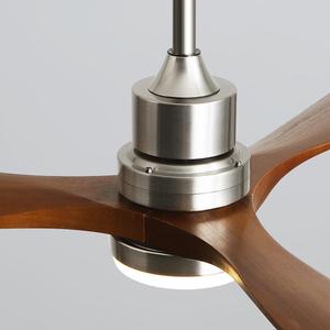 Ventilateur de plafond moderne 48 pouces avec moteur DC, télécommande, éclairage LED, silencieux, protection des <span class=keywords><strong>yeux</strong></span>, construction métallique, couleur noyer - Product Image 5