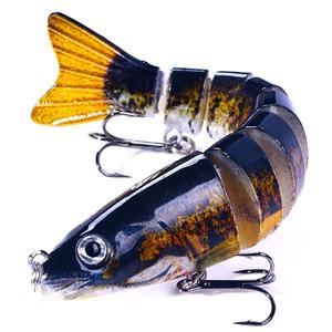 Leurres <span class=keywords><strong>de</strong></span> pêche personnalisés à 8 sections pour la pêche au fond et au lancer longue distance – Matériau ABS avec design imprimé pour le bar et les poissons d'eau douce - Product Image 4