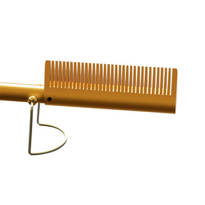 Peine Eléctrico de Cobre para el Cabello, Cepillo Doméstico de Doble Uso con Soporte, de Metal Galvanizado y Secado Rápido - Product Image 2