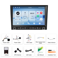 Podofo untuk Porsche Boxster/911/Kaman 8'' Audio Mobil Android 4+64G 2 Din Radio Mobil Android Wireless Carplay/Android Auto GPS Wifi