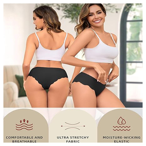 Slip Donna Senza Cuciture Traspiranti, Sexy a Vita Bassa, Effetto Nude, Intimo Bikini Senza Segni - Product Image 3