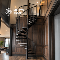 Appartement duplex de luxe, design architectural, assurance qualité, escalier en spirale