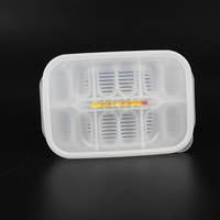 Incubateur d'œufs de reptiles en plastique, capacité de 12 œufs, 6 compartiments empilables pour geckos et lézards (thermomètre non inclus)