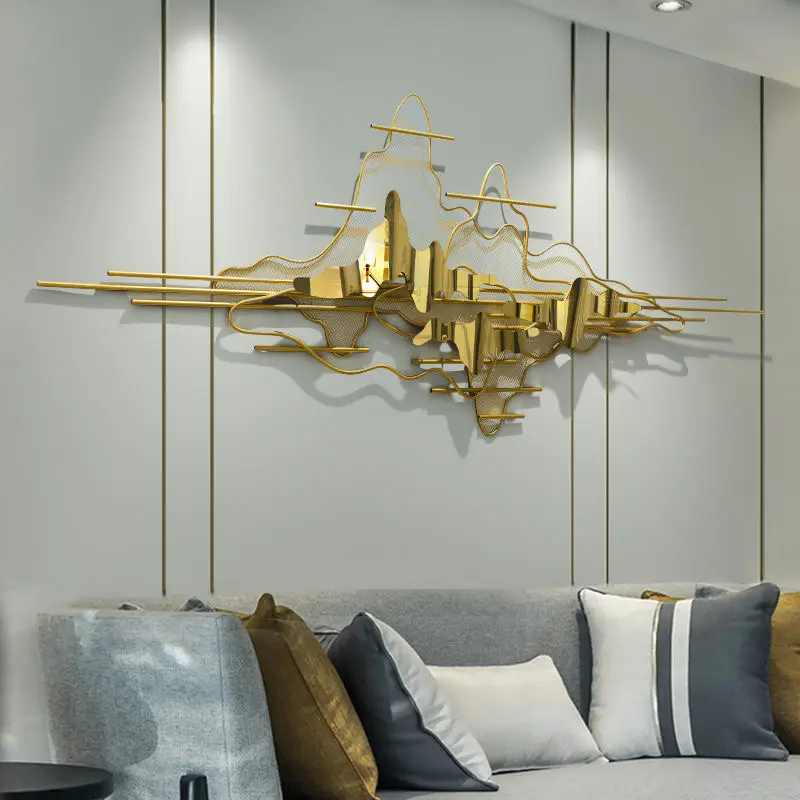 198x78 direktlieferung produkte 2024 gold metall basteldekoration wohnzimmer wand kreatives eisenlicht luxus wandkunst hängen