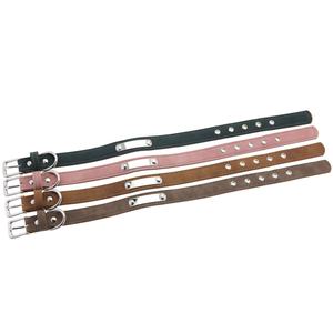 <span class=keywords><strong>Collar</strong></span> de perro con textura mate Vintage, correa de acero inoxidable, palabra momentánea, <span class=keywords><strong>Collar</strong></span> de gato de cuero para mascotas - Product Image 4