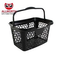 Panier de courses à main personnalisé avec logo, couleur personnalisée, facile à tenir, 28L, avec poignée pliable