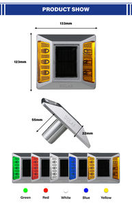 Luz Reflectante de Aluminio para Carretera, Tipo Ojo de Gato, Solar, de Alta Calidad, Precio de Fabricante - Product Image 2