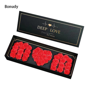Bonudy New Rose Rectangle Box Flower Gift Box Arrangements I Love You Mom Flower Box Mother's Day Mom Rose Packaging For Fower