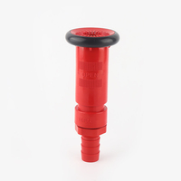 Tuyaux de système de gicleurs flexibles de lutte contre l'incendie de 1 \ "de haute qualité avec accessoire d'équipement de protection contre l'incendie à buse variable rouge