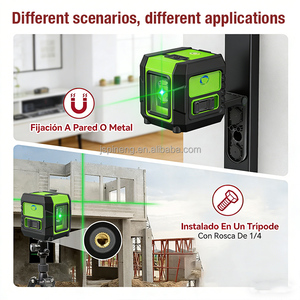 <span class=keywords><strong>Nivel</strong></span> Láser Rotatorio Mini de 2 Líneas Verdes con Péndulo Autonivelante, Grado Industrial y DIY, Batería 18650 para Pisos y Azulejos - Product Image 5
