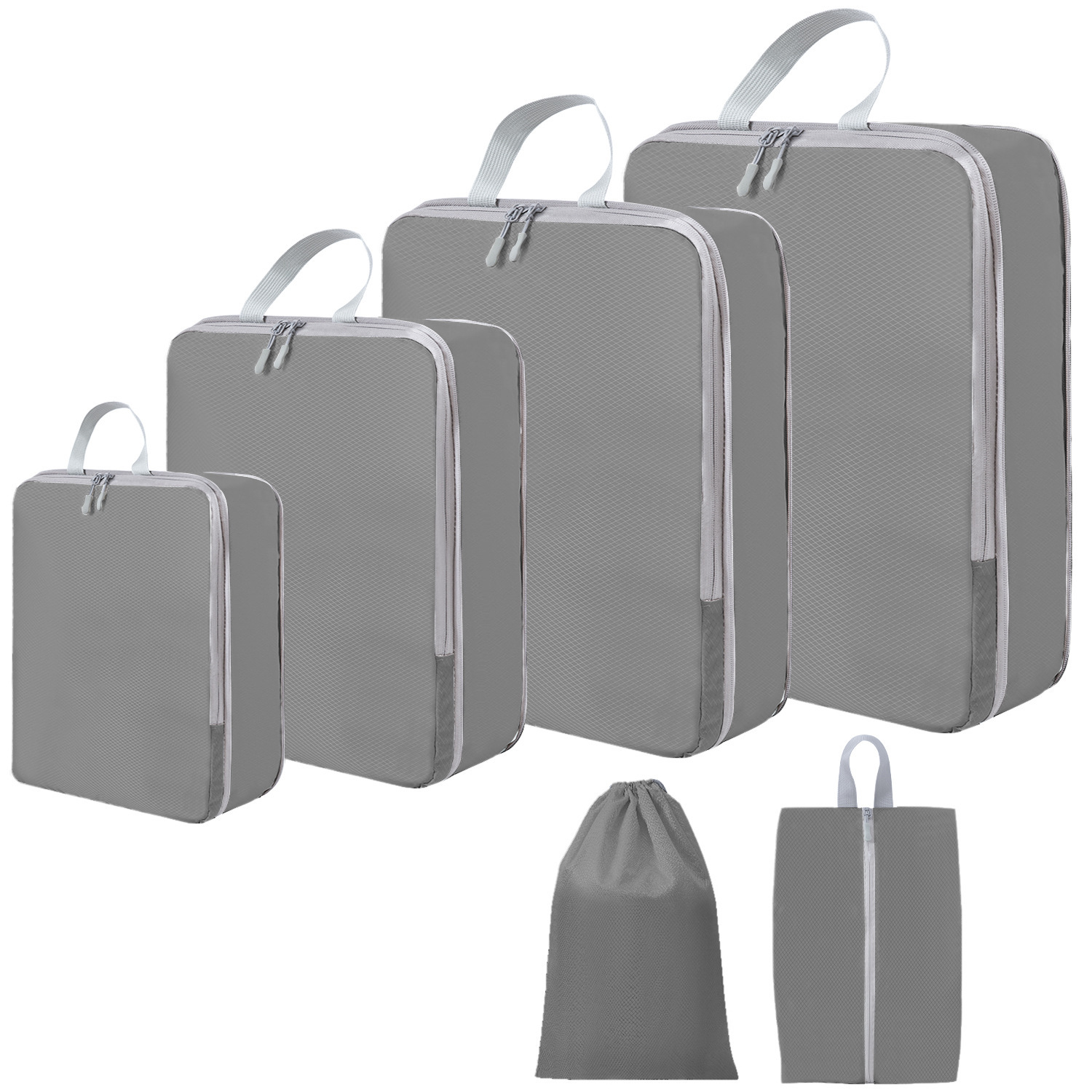 Juego de 6 piezas gris.