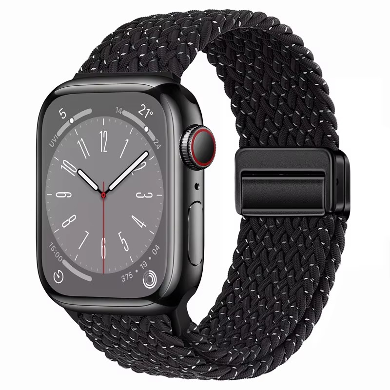 Quick Release Elastic Braided Nylon Loop Replacement Smart Watch Straps 22MM 26MM Soft & Adjustable Watch Bands