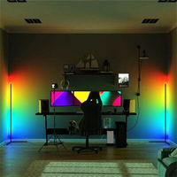Lampe de sol intelligente LED RGB comer, décoration intérieure moderne, application de contrôle sur pied