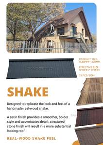 เหล็กแผ่นหลังคาเคลือบหินแอฟริกาตะวันตกแบบใหม่ - Product Image 5