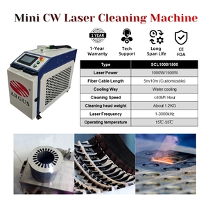 휴대용 레이저 녹 제거 기계 1500w 2000w 3000w 금속 유성 페인트 레이저 클리너 녹 제거를위한 레이저 청소 기계 - Product Image 2