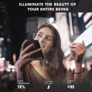 Lampe Annulaire LED Portable avec 3 Niveaux de Luminosité, <span class=keywords><strong>Mini</strong></span>, Rechargeable, pour Selfie, Téléphone, Streaming en Direct, Éclairage d'Appoint Flexible - Product Image 6