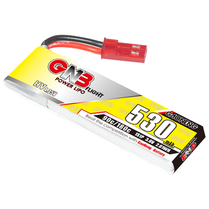 แบตเตอรี่ลิเธียมโพลิเมอร์ GNB GAONENG 1S 3.8V HV 530mah 90C แบบมีสาย JST สำหรับเครื่องบินบังคับวิทยุ FPV Brushless S Mini Micro Whoops PowerWhoop Quads - Product Image 2