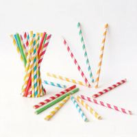 Pailles en plastique PLA biodégradables, écologiques, jetables, emballées individuellement, pour milk-shake