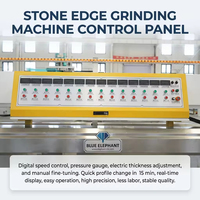 Machine de profilage de bords de pierre à 14 unités haute performance avec alimentation automatique pour le polissage des comptoirs de salle de bain et le traitement des carreaux