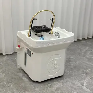 60L Water Tank Portable Sink Shampoo Bed Hair Washing Table Head Therapy No Plumbing Fumigator For Beauty Bed Spa Use