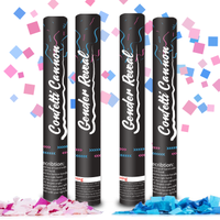 Canon à Confettis Biodégradables en Papier XPJBKC, Grand Ensemble de 5 Lanceurs de Confettis Multicolores pour Mariages, Baby Showers et Fêtes