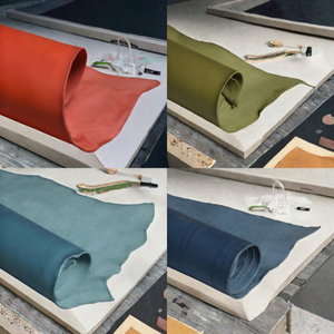 Water Dyed Eco-Friendly Genuine Cow Skin Oil Fine Handmade Anti Pill Crotch Vegetable Tanned Grain Leather Bags Belt Multiple - Product Image 3