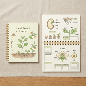 Cuaderno Espiral para Niños con Logotipo Personalizado, Diseño Botánico de Crecimiento de Plantas, Diario Educativo de Ciencias para Estudiantes de <span class=keywords><strong>Primaria</strong></span>, Venta al por Mayor - Product Image 1