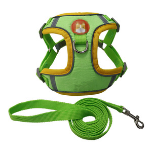 ONESTEP produsen grosir kustom rompi anjing reflektif tanpa tarik tali dada nilon tombol bantalan berpori untuk hewan peliharaan - Product Image 6