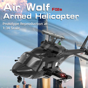 NUEVO Helicóptero RC Eléctrico SJY-F02S Escala 1:33 con GPS, <span class=keywords><strong>Airwolf</strong></span> RTF, Motores Dobles sin Escobillas, Flujo Óptico, Sin Flybar, Marco Metálico para Exteriores - Product Image 2