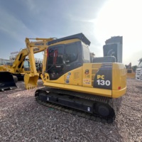 Excavatrices sur chenilles Komatsu PC130 d'occasion en excellent état avec godet, type chenille, à vendre
