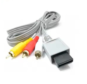 ZHENDA yüksek kalite çevre dostu <span class=keywords><strong>RCA</strong></span> Video ses kablosu kompozit 3 <span class=keywords><strong>RCA</strong></span> kablosu Wii konsolu için gri renk PVC malzeme - Product Image 5