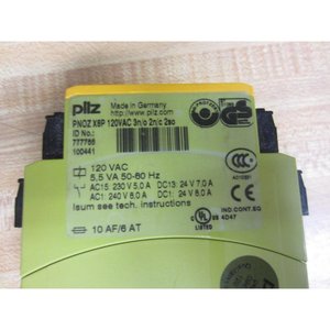 Pilz PNOZ ขั้วต่อสกรูสำหรับ120Vac X8p เพื่อความปลอดภัยราง DIN - Product Image 2