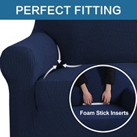 Housse de canapé extensible universelle en spandex pour salon moderne, prête à l'emploi, 2, 3 ou 4 places, ensemble de 3 pièces