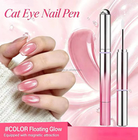 Stylo Gel Magnétique Professionnel 7-en-1 Effet Œil de Chat, Vernis UV LED Monophase Soak-Off Portable Longue Durée pour Salon