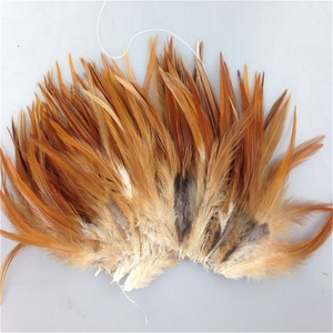 Teint Noir Selle Hackle Poulet Coq <span class=keywords><strong>Plume</strong></span> Pour Artisanat DIY Mouche Attachage Matériel Carnaval Cheveux Boucle D'oreille Accessoire Partie Déco - Product Image 4