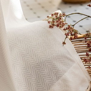 Innermor Super doux grande sensation <span class=keywords><strong>de</strong></span> main rideaux en Tulle blanc pour la décoration <span class=keywords><strong>de</strong></span> salon <span class=keywords><strong>voile</strong></span> moderne en mousseline <span class=keywords><strong>de</strong></span> soie solide <span class=keywords><strong>Voile</strong></span> transparent - Product Image 2