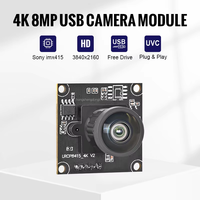 Módulo de cámara USB IMX415 8MP 4K UVC Plug Play, enfoque automático de 30FPS con lente gran angular para visión artificial Linux Android ROS