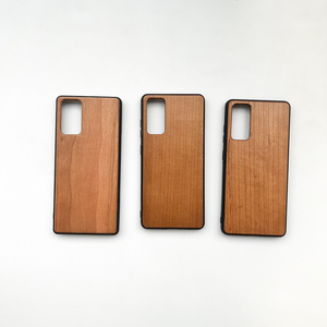 Funda de teléfono con grabado de madera real para Samsung S24 A52 <span class=keywords><strong>Xiaomi</strong></span>, Material de bambú a prueba de golpes, diseño comercial - Product Image 1