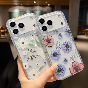 Coque de téléphone portable en TPU PC avec motif floral IMD coloré style Ins pour <span class=keywords><strong>iPhone</strong></span> 17 16 15 14 13 <span class=keywords><strong>12</strong></span> <span class=keywords><strong>Pro</strong></span> <span class=keywords><strong>Max</strong></span>, livraison directe - Product Image 3
