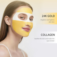 DR RASHEL Masker Wajah Hidrogel Kolagen Emas 24K Baru 12pcs Pengencang dan Melembapkan Grosir