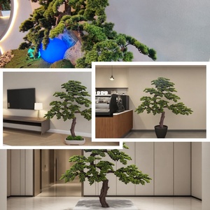 Cây Bonsai nhân tạo lớn, dùng trong nhà và ngoài trời, tùy chỉnh theo yêu cầu nhà máy, cây thông xanh nhân tạo dùng làm vật trang trí trung tâm sân vườn - Product Image 6