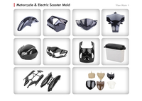 Moto en plastique d'injection de qualité 2 roues moto électrique Scooter moule