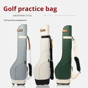 Bolsa <span class=keywords><strong>de</strong></span> soporte para práctica <span class=keywords><strong>de</strong></span> Golf <span class=keywords><strong>de</strong></span> alta calidad, cuero PU, impermeable, logotipo personalizado, bordado, Ligero, portátil, para hombres y mujeres, <span class=keywords><strong>curso</strong></span> <span class=keywords><strong>de</strong></span> entrenamiento - Product Image 2