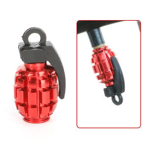 Coche camión motocicleta bicicleta válvula tapa Granada Diseño aleación de aluminio coche neumático rueda válvula vástago tapas - Product Image 6