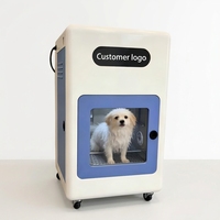 Armoire de séchage verticale intelligente pour animaux de compagnie avec écran tactile 7 pouces, entièrement automatique, pour le lavage et le toilettage, eau enrichie en hydrogène, certifiée CE